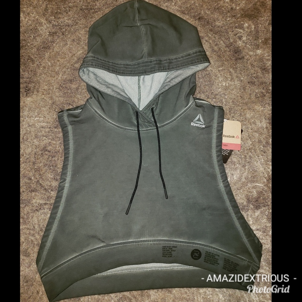 REEBOK CROP TANK HOODIE